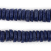 Cobalt Blue Ashanti Glass Disk Beads (14mm)