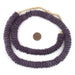 Purple Ashanti Glass Disk Beads (14mm) - The Bead Chest