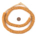 Orange Ashanti Glass Disk Beads (14mm) - The Bead Chest
