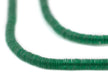 Translucent Green Vinyl Phono Record Beads (4mm) - The Bead Chest