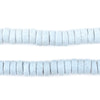Light Aqua Ashanti Glass Disk Beads (10mm)