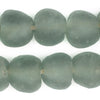 Jumbo Dark Aqua Recycled Glass Beads (22mm)