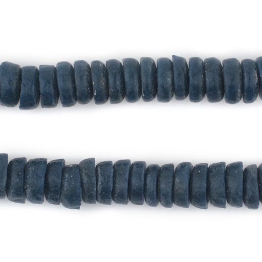 Teal Ashanti Glass Disk Beads (10mm) - The Bead Chest