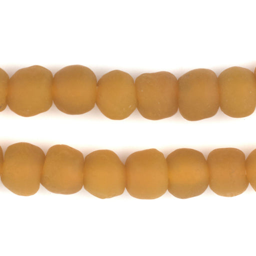 Mango Orange Recycled Glass Beads (11mm)