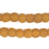 Mango Orange Recycled Glass Beads (11mm)