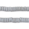 Grey Ashanti Glass Disk Beads (10mm)