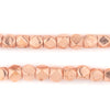 Copper Faceted Diamond Cut Beads (7mm)