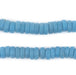 Turquoise Ashanti Glass Disk Beads (10mm) - The Bead Chest