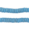 Turquoise Ashanti Glass Disk Beads (11mm)