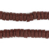Brown Ashanti Glass Disk Beads (10mm)