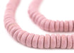 Pink Ashanti Glass Disk Beads (10mm) - The Bead Chest