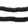 Black Ashanti Glass Disk Beads (10mm)