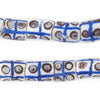 Blue & White Dotted Krobo Beads