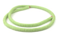 Lime Green Vinyl Phono Record Beads (10mm) - The Bead Chest