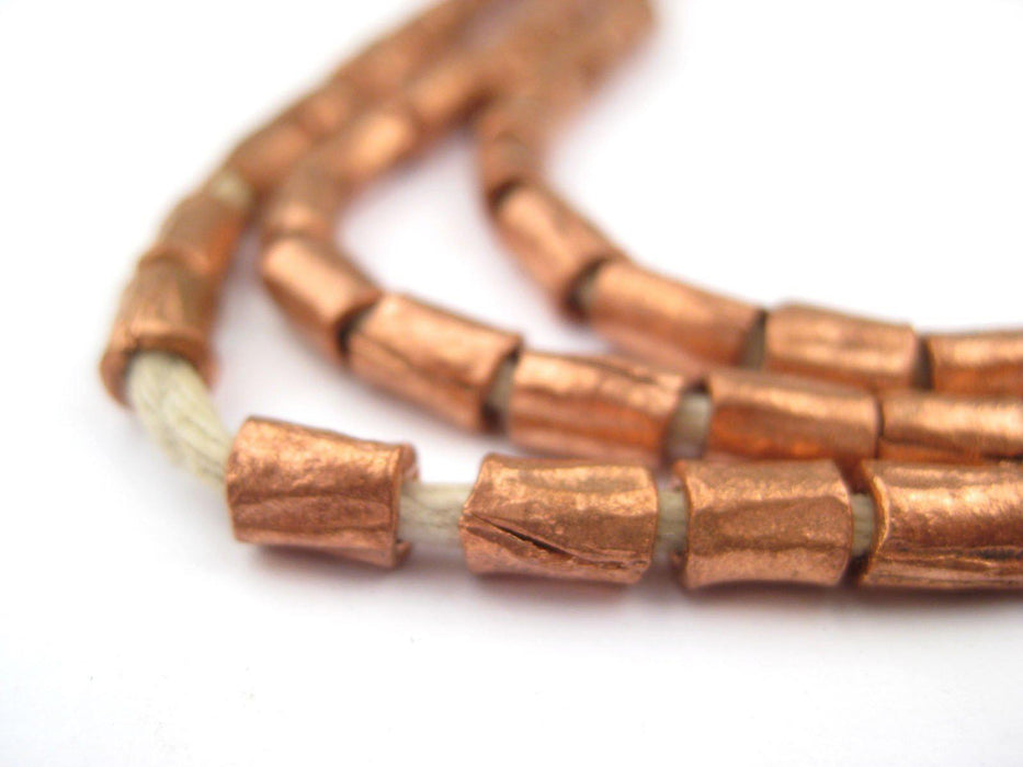 Copper Ethiopian Scratch Beads (6x4mm) - The Bead Chest