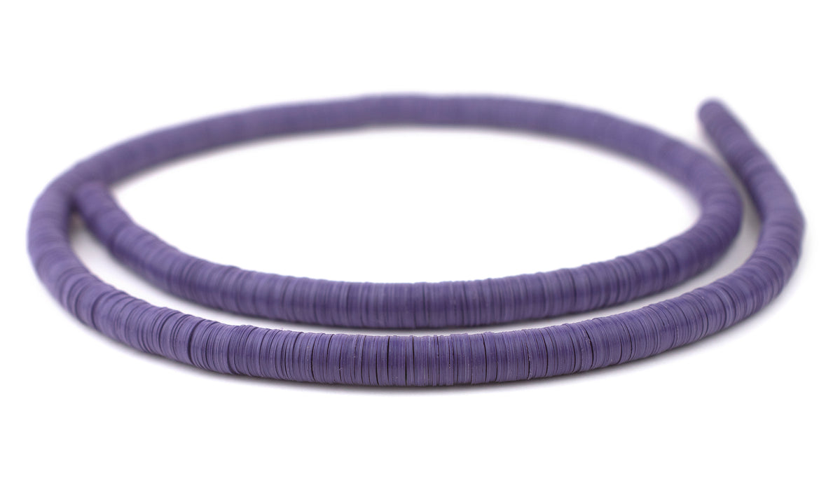 Purple Vinyl Phono Record Beads (10mm) - The Bead Chest