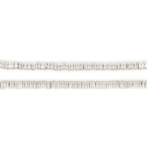Silver Disk Heishi Beads (3mm)