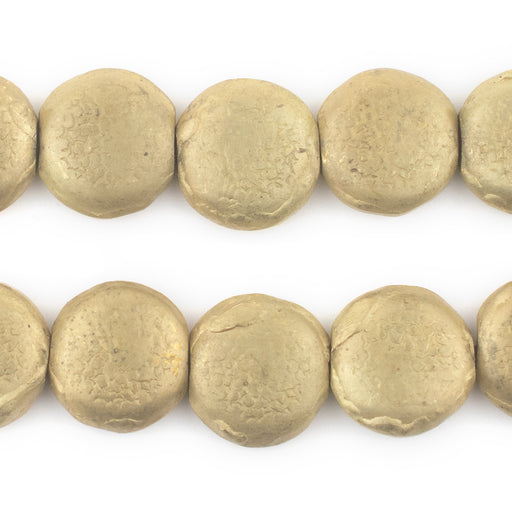 Smooth Brass Circular Hollow Tribal Beads (18mm) - The Bead Chest