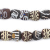 Brown & Black Krobo Beads (12mm)