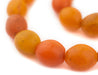 Ethiopian Orange Tomato Beads (22x18mm) - The Bead Chest