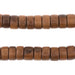 Brown Cylindrical Grainy Wood Beads (12mm) - The Bead Chest