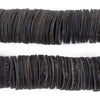 Matte Black Shell Heishi Beads (20mm)