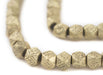 Brass Patterned Diamond Cut Beads (9mm) - The Bead Chest