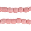 Opaque Pink Recycled Glass Beads (9mm)