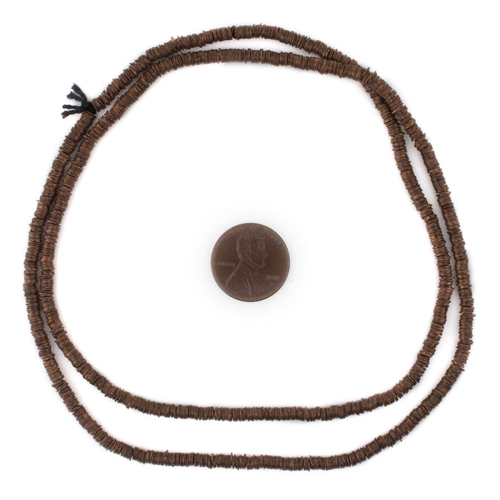 Copper Disk Heishi Beads (3mm) - The Bead Chest