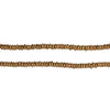 Antiqued Brass Faceted Square Heishi Beads (3mm)