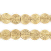 Baule-Style Circular Gold Beads (12mm)