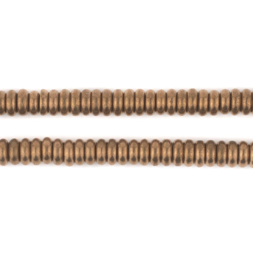 Antique Brass Smooth Rondelle Beads (6mm)