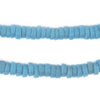 Turquoise Blue Mini-Disk Sandcast Beads