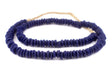 Cobalt Blue Ashanti Glass Saucer Beads (10mm) - The Bead Chest