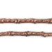 Copper Ivory Coast Baule Tube Beads (19x7mm) - The Bead Chest