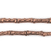 Copper Ivory Coast Baule Tube Beads (19x7mm)