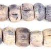 Washed Grey Kenya Bone Beads (Large)