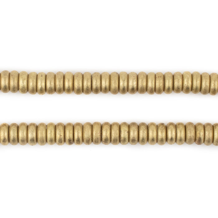 Brass Smooth Rondelle Beads (6mm) - The Bead Chest