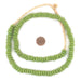 Pistachio Green Ashanti Glass Saucer Beads (10mm) - The Bead Chest