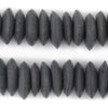 Dark Grey Ashanti Glass Saucer Beads (20mm)