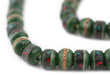 Green Vintage Inlaid Bone Prayer Beads (8mm) - The Bead Chest