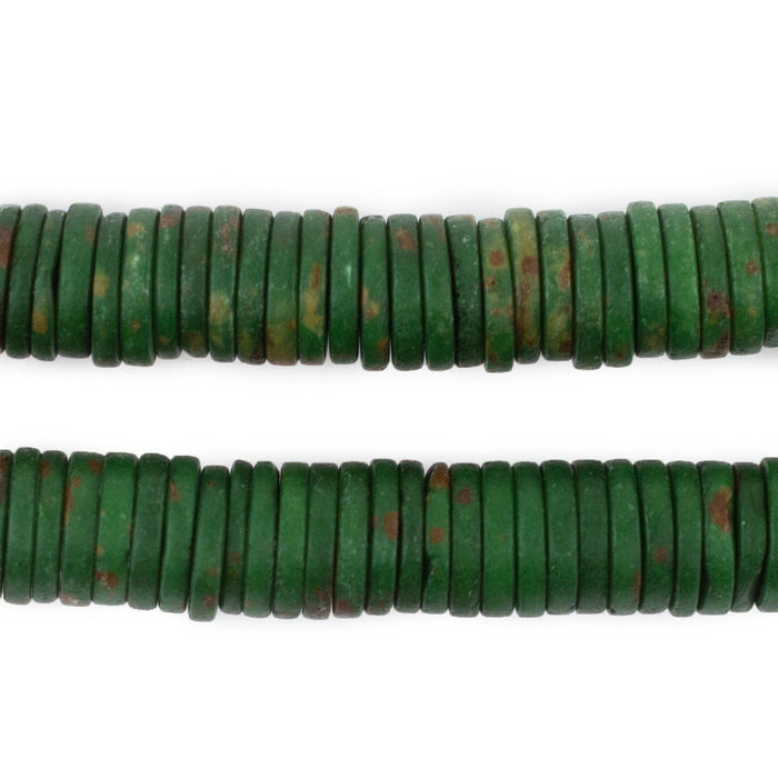 Emerald Green Bone Button Beads (12mm) - The Bead Chest