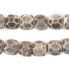 Faceted Grey Bone Beads (14mm)