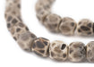 Faceted Grey Bone Beads (14mm) - The Bead Chest