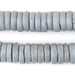 Grey Ashanti Glass Disk Beads (18mm) - The Bead Chest