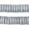 Grey Ashanti Glass Disk Beads (18mm)