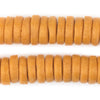 Orange Ashanti Glass Disk Beads (18mm)