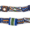 Blue Medley Krobo Beads (Long Strand)