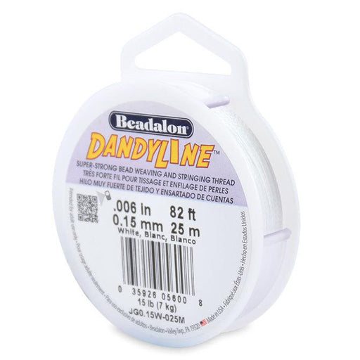 Dandyline Thread 0.15mm White 25m Spool