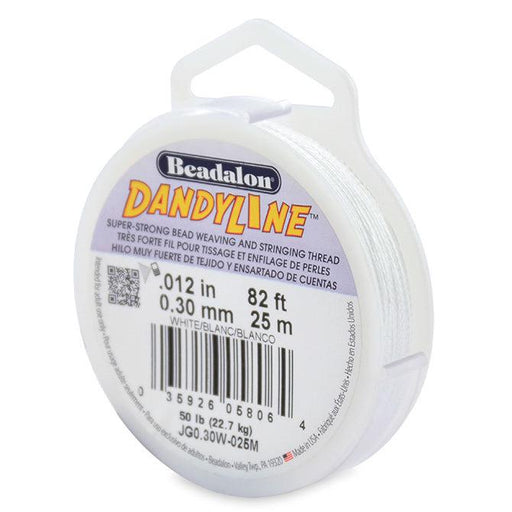 Dandyline Thread 0.30mm White 25m Spool
